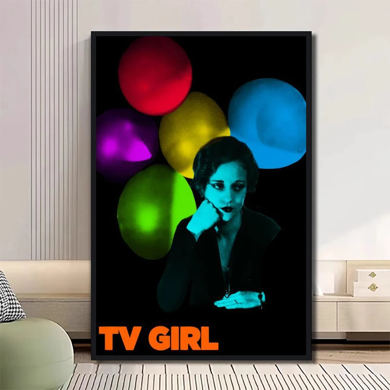 Classic TV Drama TV Girl Art Poster, Cover Magazine High-definition Printed Canvas Art, Used for Home Wall Decoration, Frameless