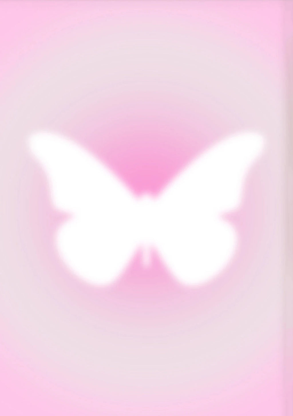 Pink Aura Affirmation Love Circle Butterfly Poster Print Canvas Art Pictures Home for Bedroom Wall Decor Frameless Painting