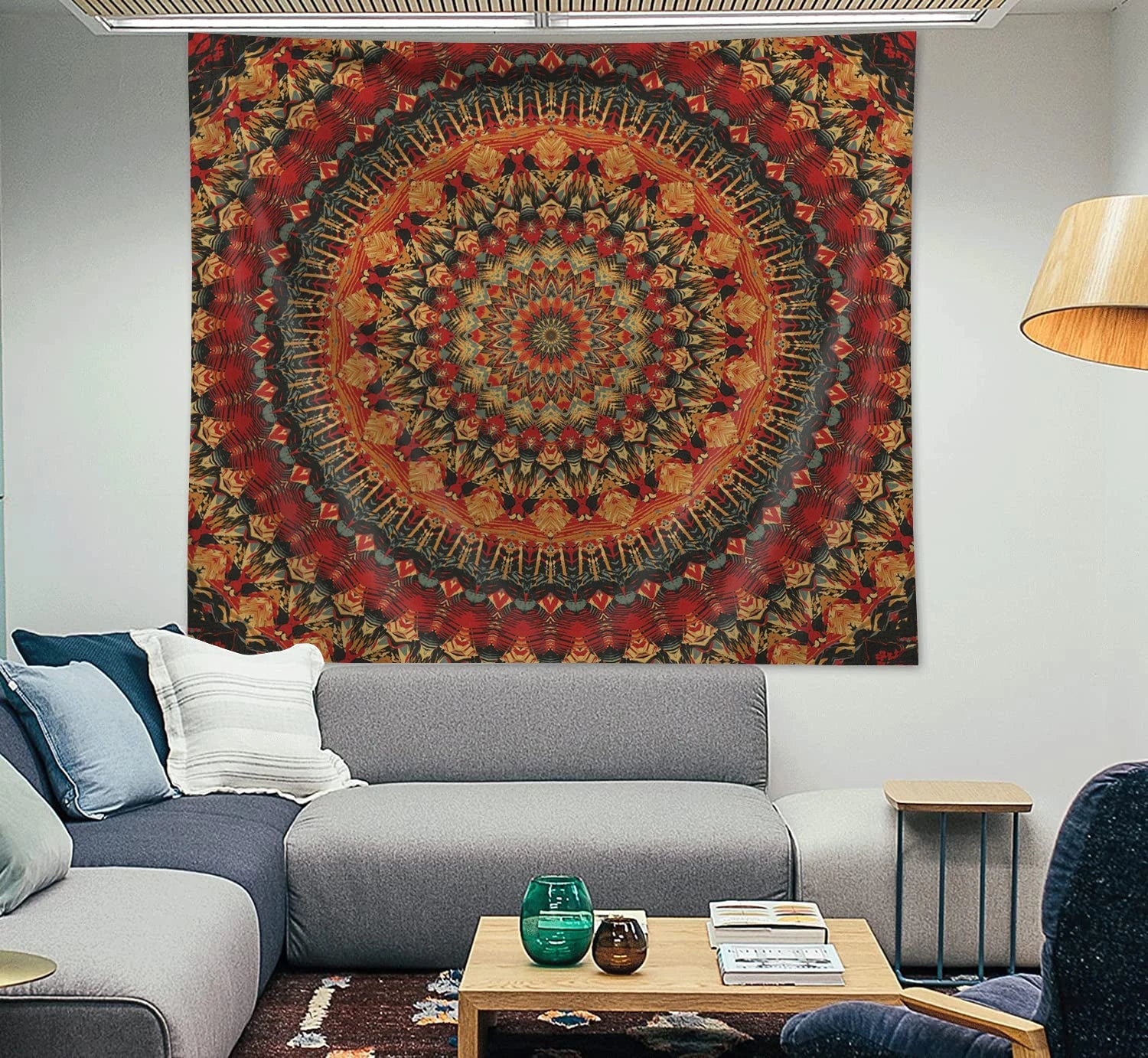 Indian Mandala Wall Hanging Tapestry Boho Wall Cloth Tapestries Decor Psychedelic Hippie Bohemia Wall Carpet Bedroom Decoration