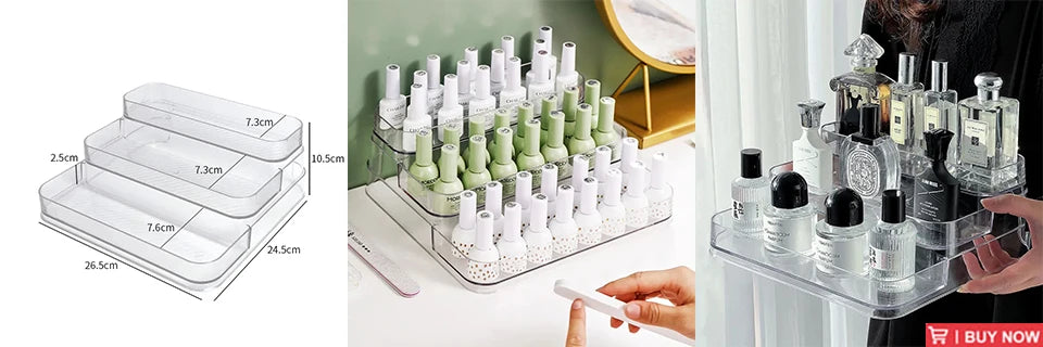 360° Rotatable Desktop Cosmetic Rack Bathroom Shelf Large-capacity Perfume Aromatherapy Skin Care Product Storage Rack Organizer