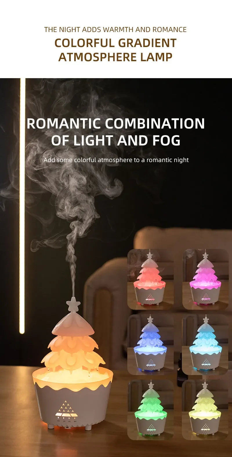 Rain Cloud Aromatherapy Diffuser Ultrasonic Air Humidifier Soothing Water Drops Sound Essential Oil Aroma Diffuser with LED Lamp