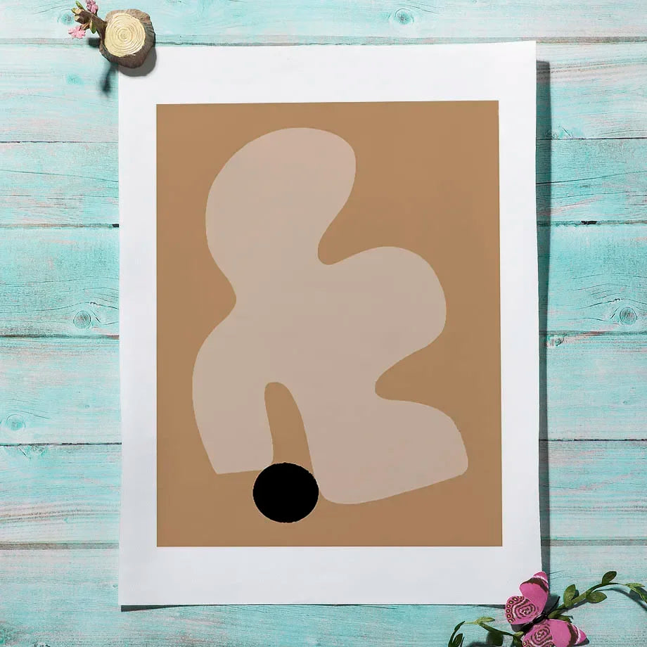 Scandinavian Abstract Wall Art Geometric Lines Pajama Girl HD Canvas Poster Prints Home Bedroom Living Room Decoration