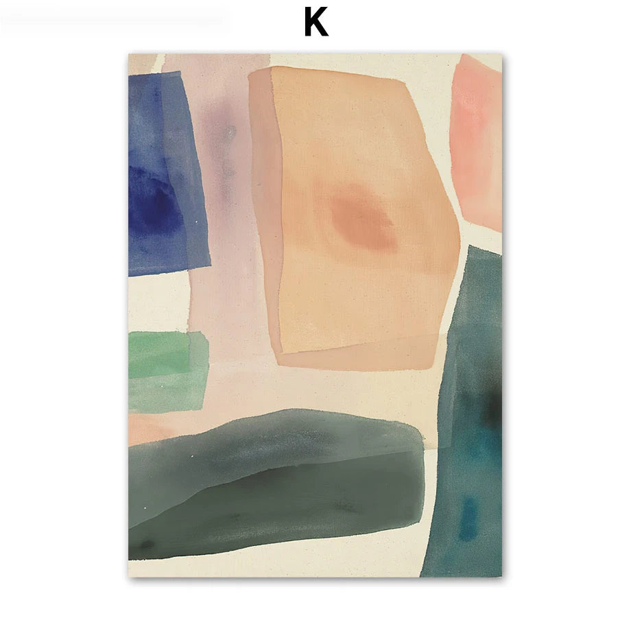 Pajama Girl Famous Painting Poster Line Mural Abstract Geometric Art Printed Canvas Figure Nordic Decorated Living Room Painting