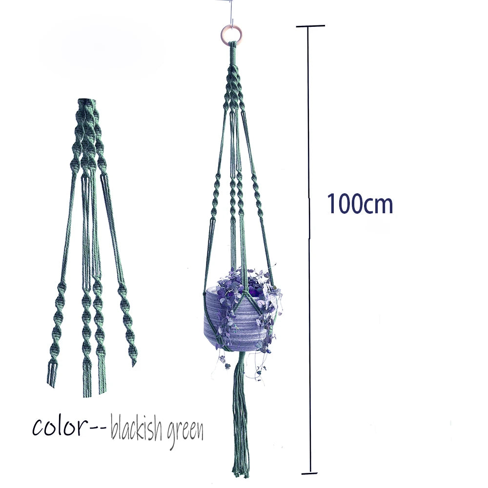 Hot sales macrame pot holder plant hanging for indoor window hanging for plant pot