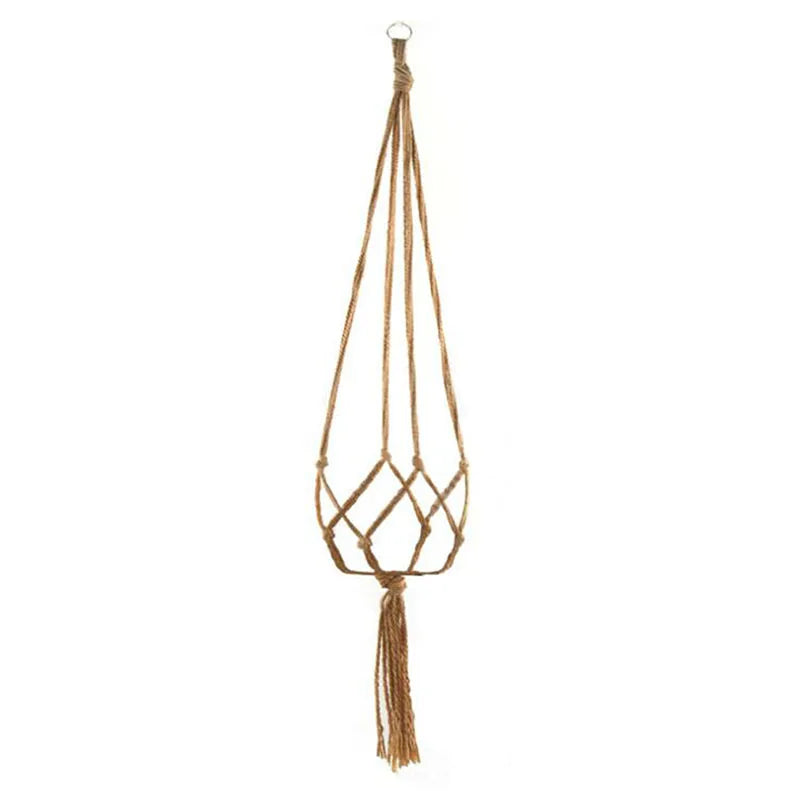 Gardening Green Plant Hanging Basket Cotton Rope Hanger Flower Pot  Handmade Macrame Pot Pocket Wall Boho Courtyard  Home Decor