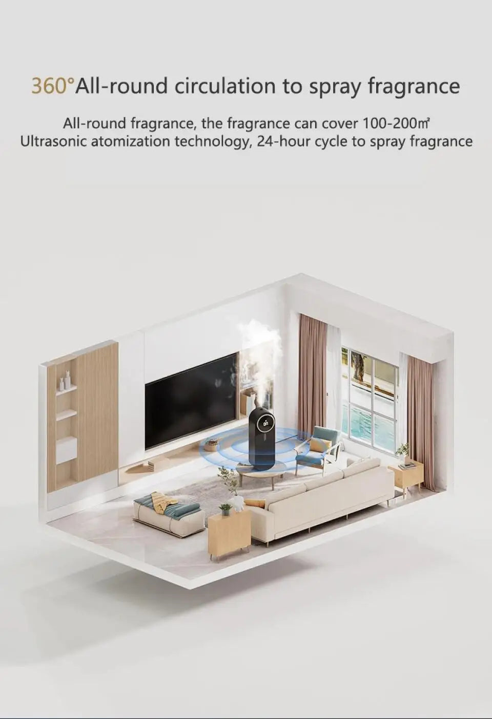 Humidifier Aromatherapy Machine Hotel Home Aroma Smell Distributor Air Freshener Flavoring Diffuser Aromatherapy Essential Oil