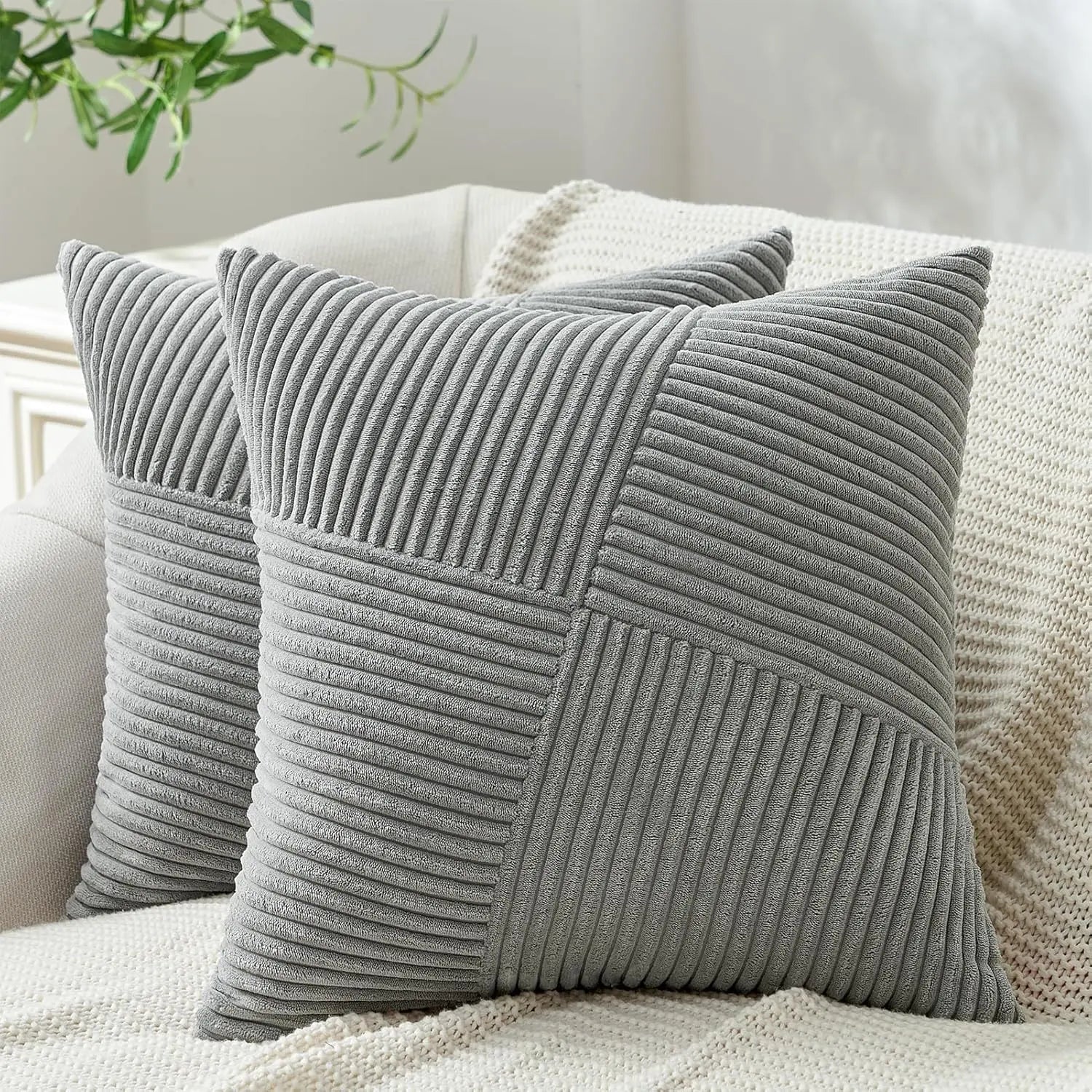 2025 New Spring Decorative Throw Pillow Covers Corduroy Boho Windmill Textured Cushion Cover 45x45CM Pillowcases Home Decor