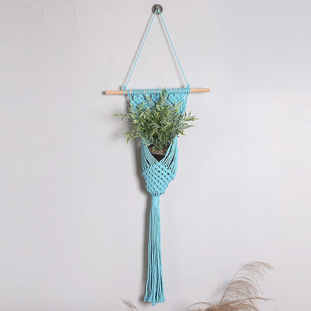 Macrame Woven Tapestry Bohemian Wall Hanging Tassel Fringe Tapestry Handmade Hanging Tassels Blanket for Bedroom Baby Nursery