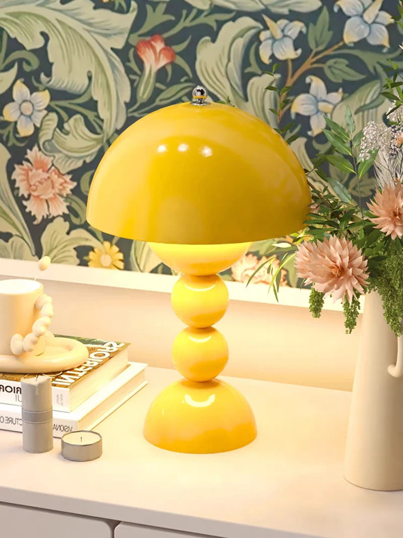 Nordic LED Flowers Table Lamp USB Dimmable For Home Living Table Bedroom Bedside Room Decoration LED Night Lamps Desk Light
