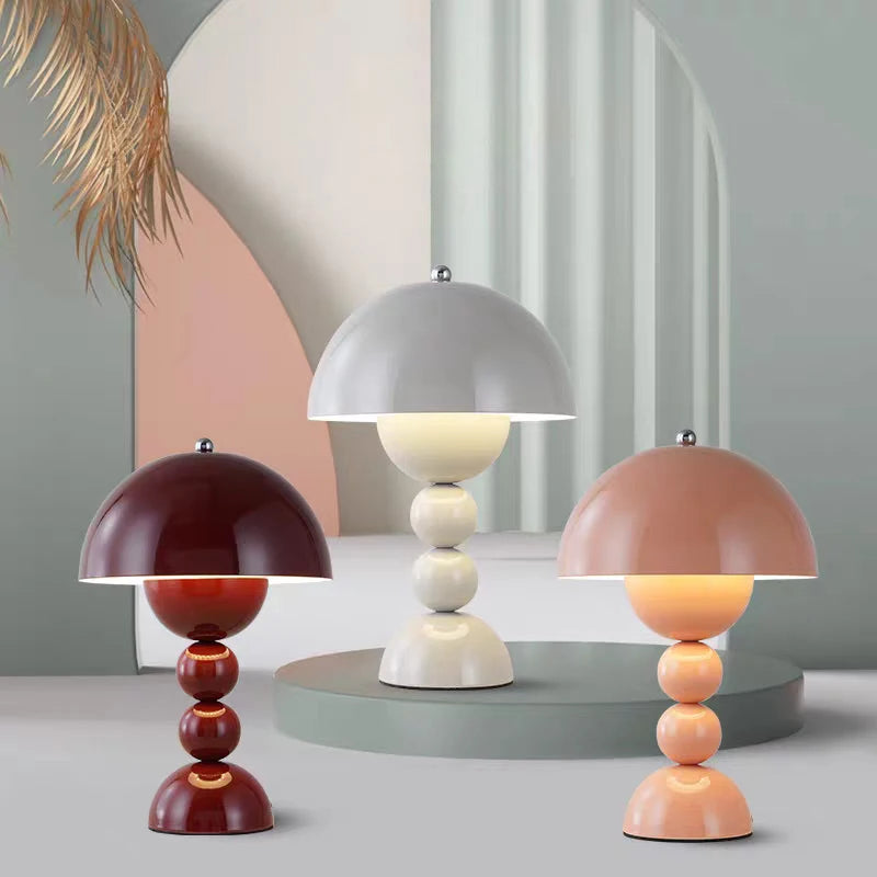 Nordic LED Flowers Table Lamp USB Dimmable For Home Living Table Bedroom Bedside Room Decoration LED Night Lamps Desk Light