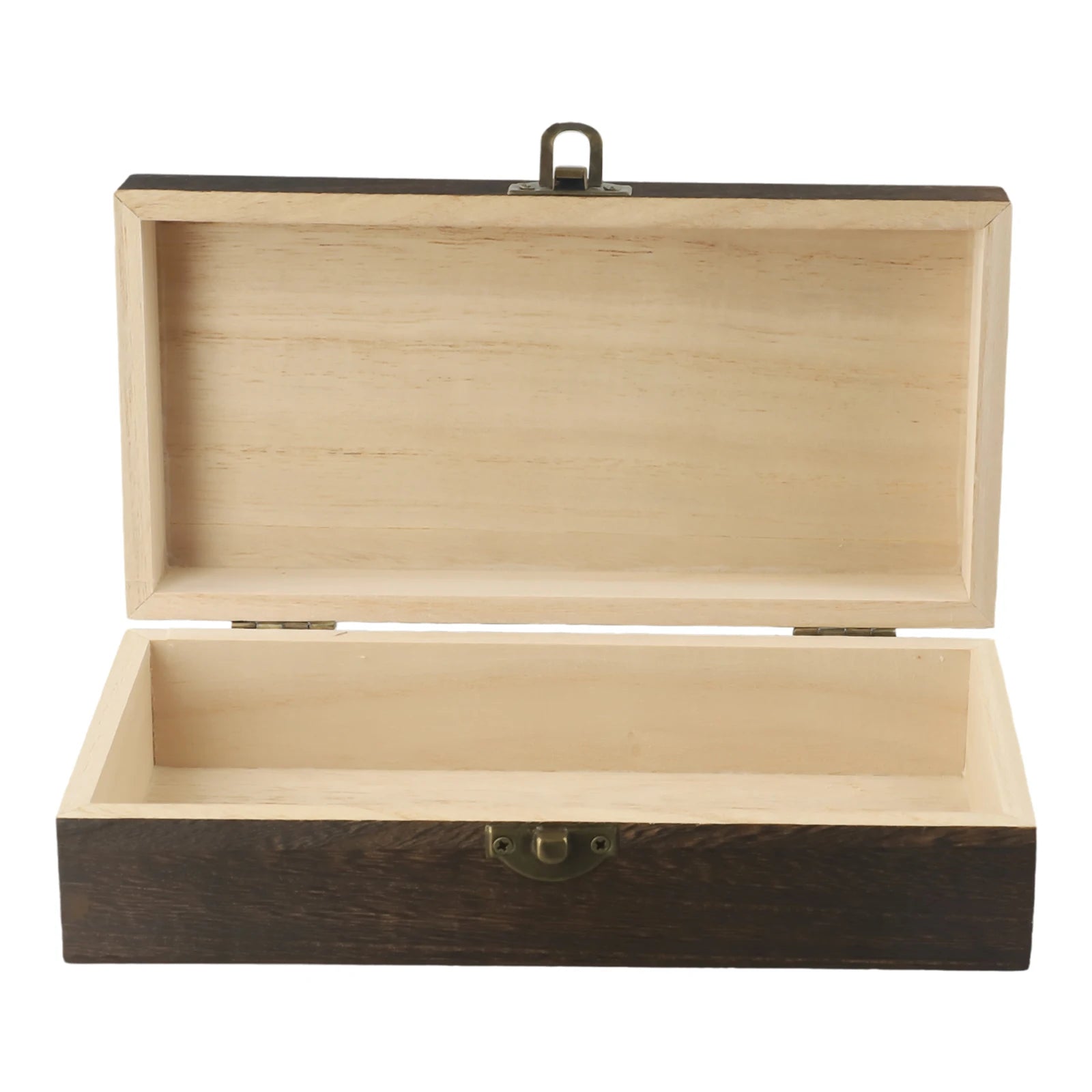20*10*6 Cm Rectangular Durable Wooden Storage Box Retro Jewelry Box Gift Box Desktop Organizer Clamshell Container