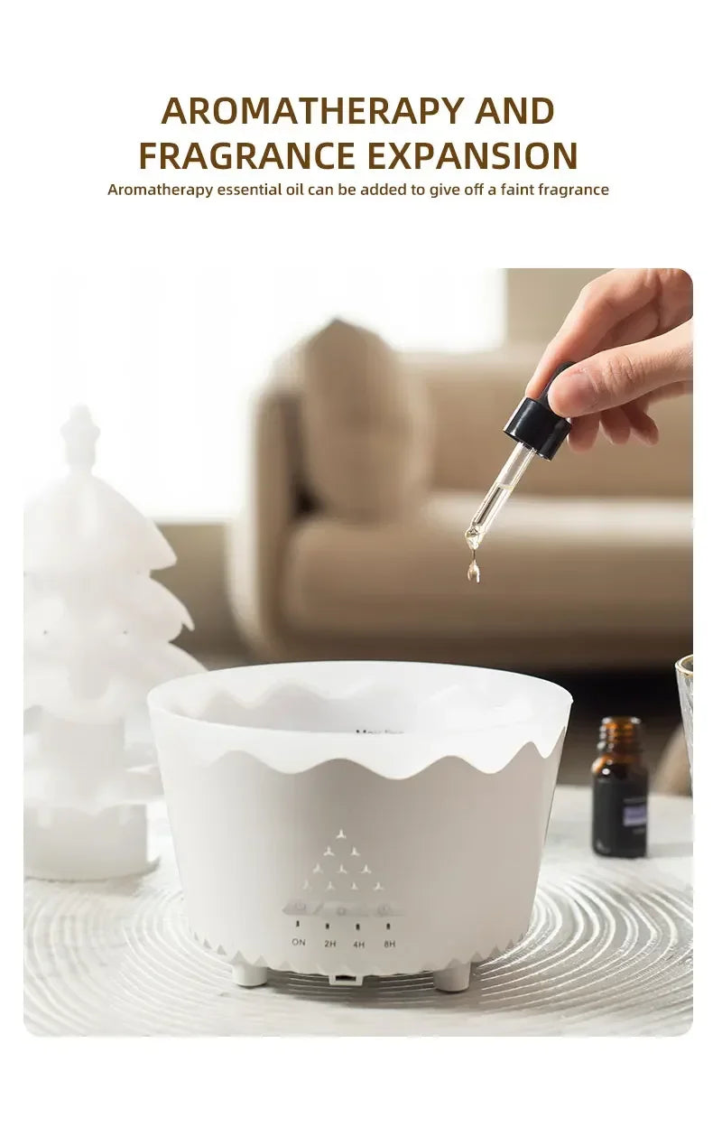 Rain Cloud Aromatherapy Diffuser Ultrasonic Air Humidifier Soothing Water Drops Sound Essential Oil Aroma Diffuser with LED Lamp