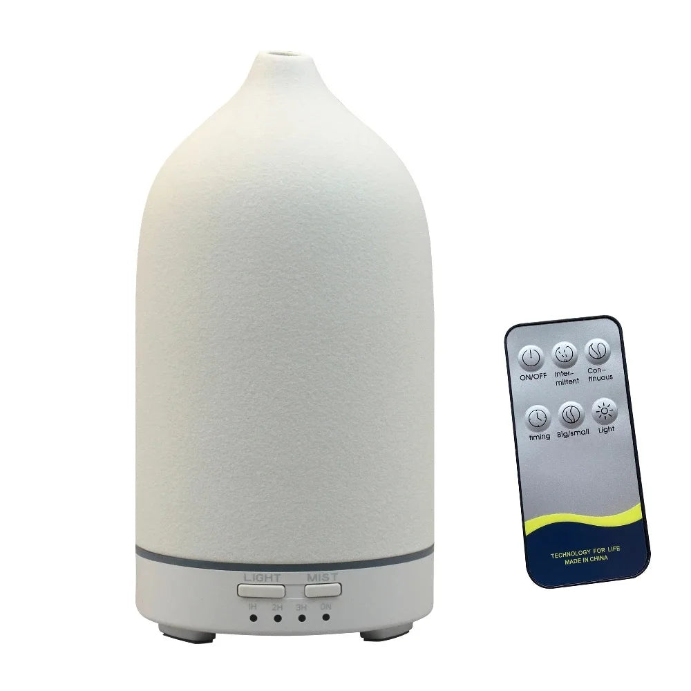 Ceramic Aroma Diffuser Automatic Small Humidifier Hotel Air Fresh Essential Oil Timing Colorful Lights Diffuser