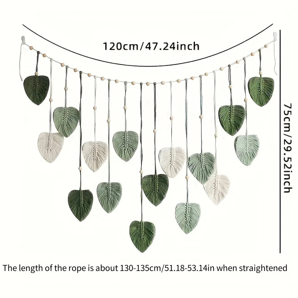 Modern Macrame Wall Art Tapestry, Bohemian Wall Decoration, Home Decoration, Macrame Feather Wall Hanging On The Wall