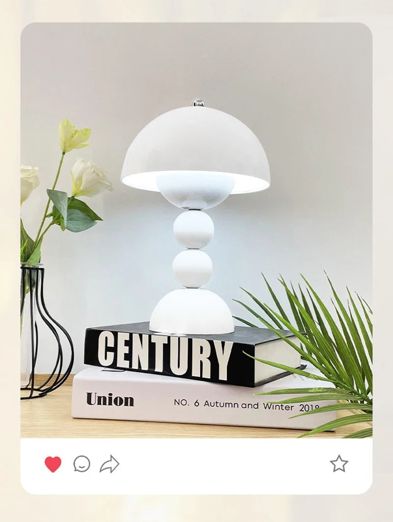 Nordic LED Flowers Table Lamp USB Dimmable For Home Living Table Bedroom Bedside Room Decoration LED Night Lamps Desk Light