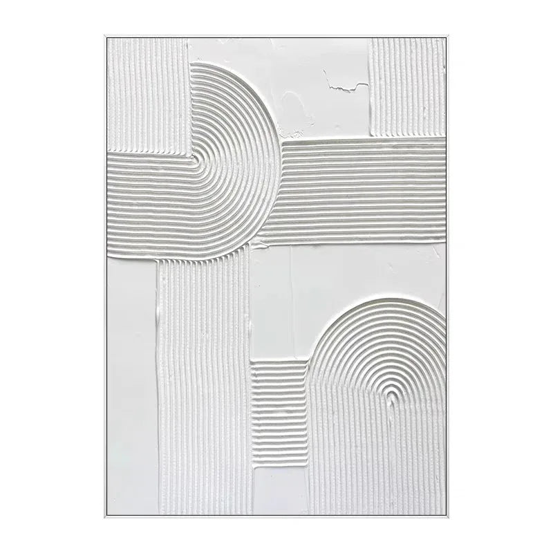 Conceptual White Line Abstract Canvas Painting Living Room Modern Wall Art Home Decoration Painting Frameless Painting