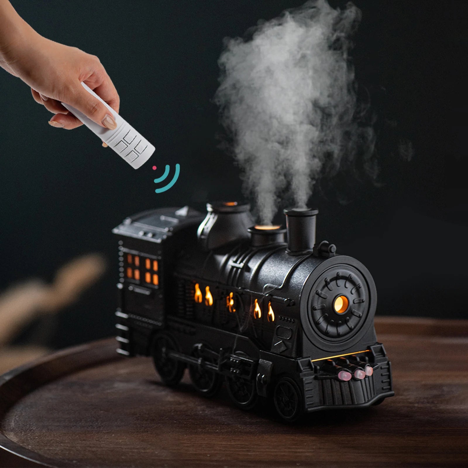 Train Air Humidifier Ultrasonic Aromatherapy Diffusers Mist Maker Fragrance Essential Oil Aroma Difusor Remote control