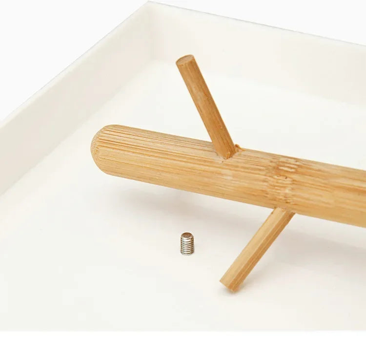 2024 New Nordic Bamboo Tree Branch Storage Tray Living Room Desktop Key Hanger Jewelry Display Frame