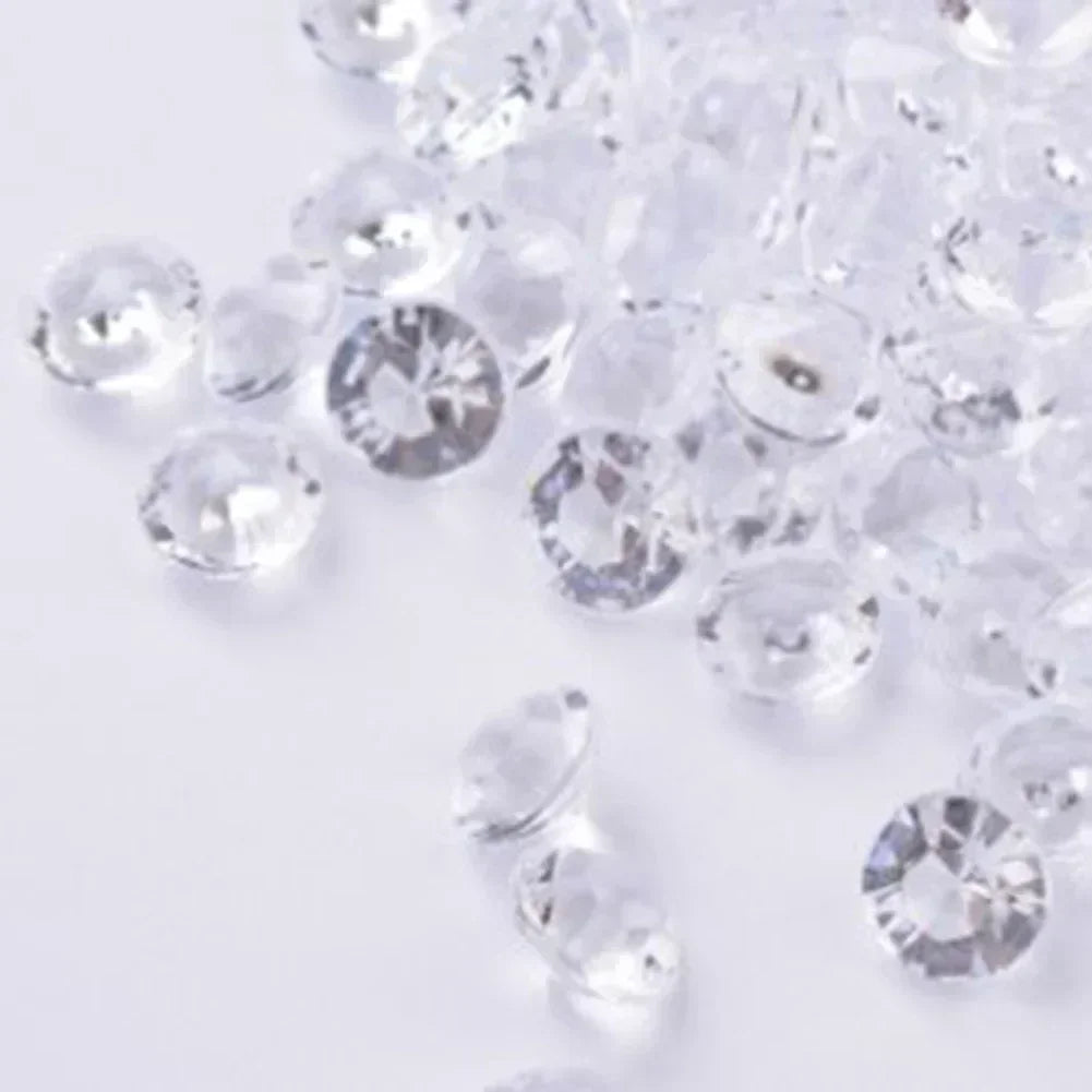 1000pcs Mixed Transparent Acrylic Gems Ice Grains Artificial Diamond Ice Cubes Vase Fillers Wedding Party Decorations 3-