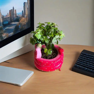 1Pc Snake Flower Pot Unique Resin Coiled Snake Planter with Drainage Hole Decorative Plant Pot for Succulents Cactus Houseplants
