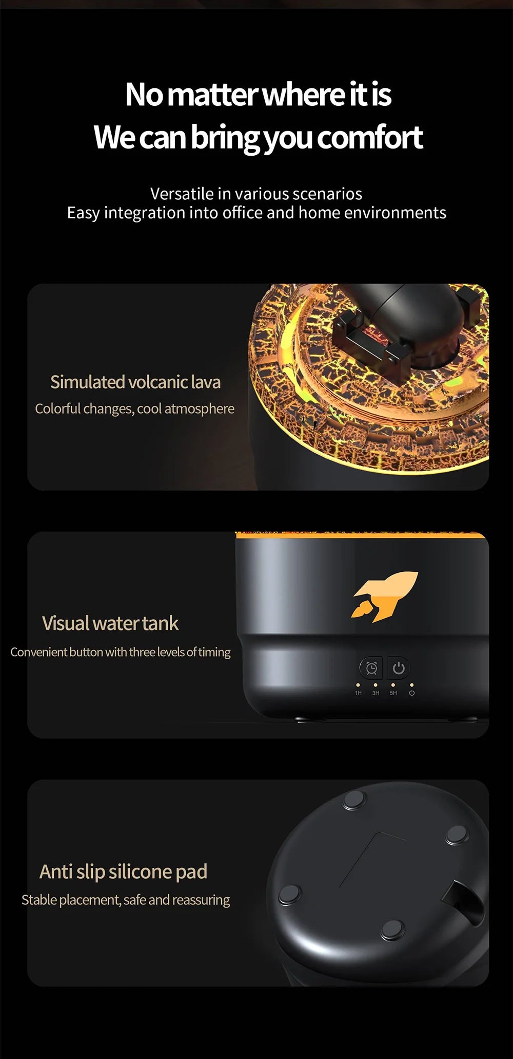 Cannon Aromatherapy Diffuser Jellyfish Spray Air Humidifier 7Colour Gradient Night Light Ultrasound Essential Oil Arome Diffuser