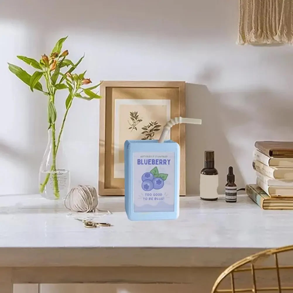 Cool Vase Milk Vase Cute Planter With Juice Box Design Good Decorative Effect For Pen Container Storage Box Floral Pot Decor