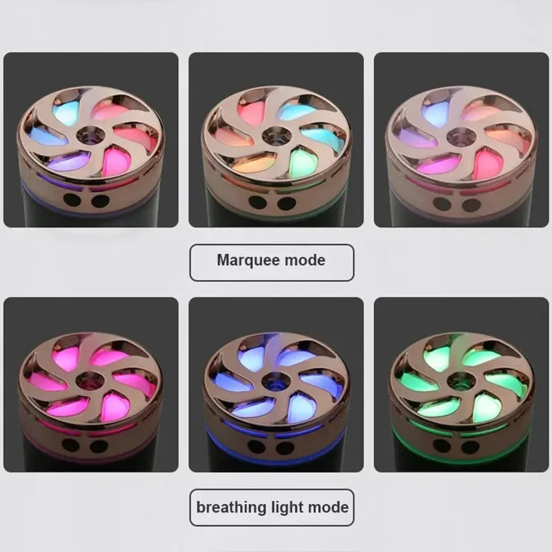 New 300ml Car Air Humidifier With Color Night Light Small Silent Humidifier Air Freshener Home Aroma Machine Fragrance diffuser