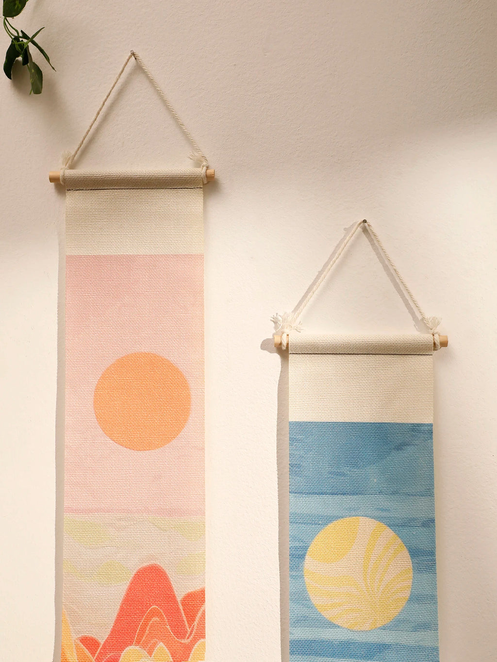 Macrame Tapestry Sunset Sunrise Handmade Wall Tapestries Boho Art Home Decoration Wall Hanging for Living Room Bedroom Ornament