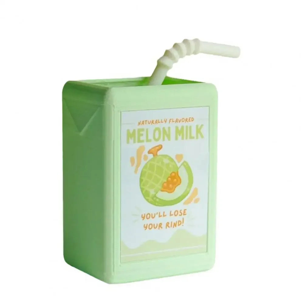 Cool Vase Milk Vase Cute Planter With Juice Box Design Good Decorative Effect For Pen Container Storage Box Floral Pot Decor