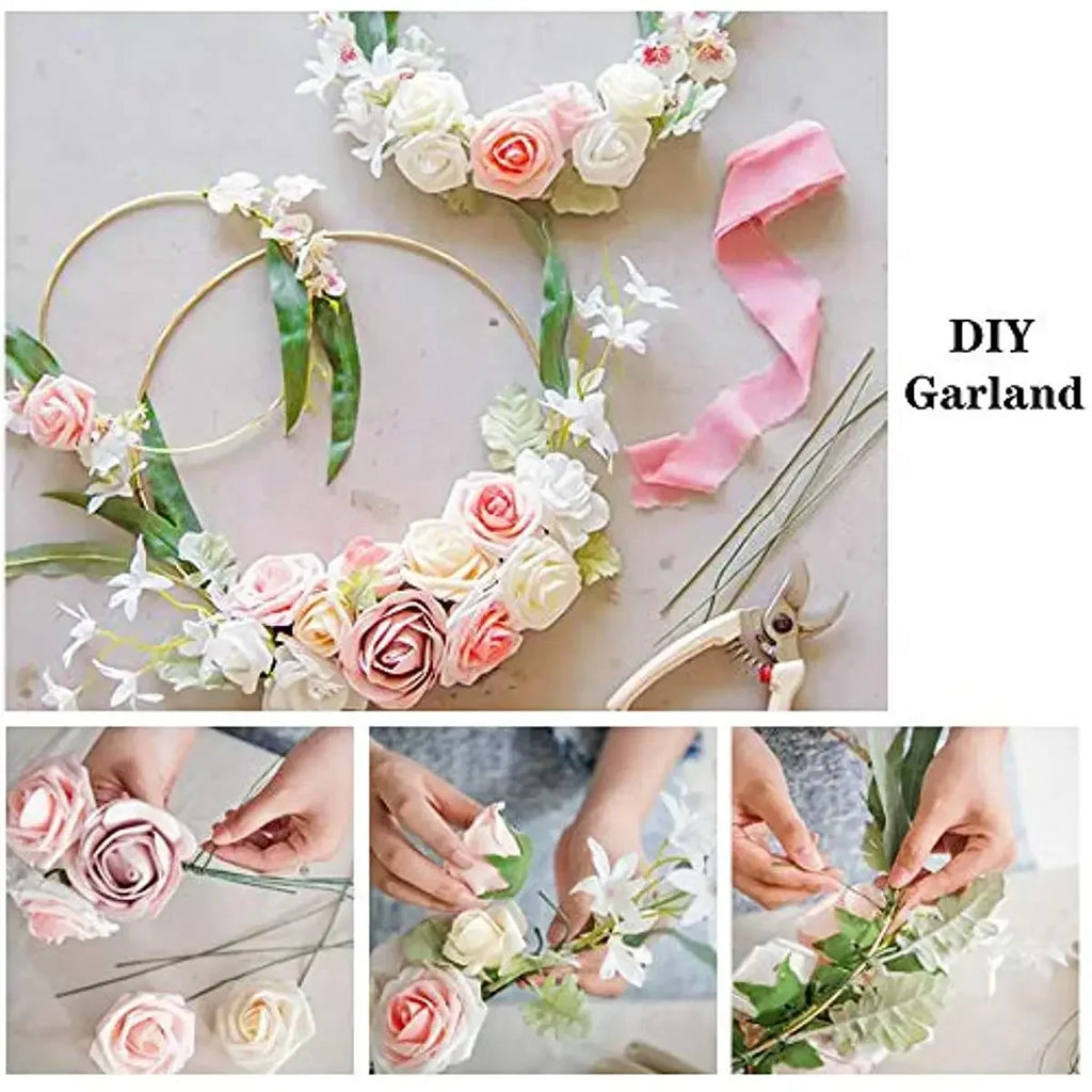 1/10pcs Metal Floral Hoop Gold For Crafts Party Decoration Metal Dream Catcher Ring for Macrame 10cm 15cm 20cm 25cm 30cm