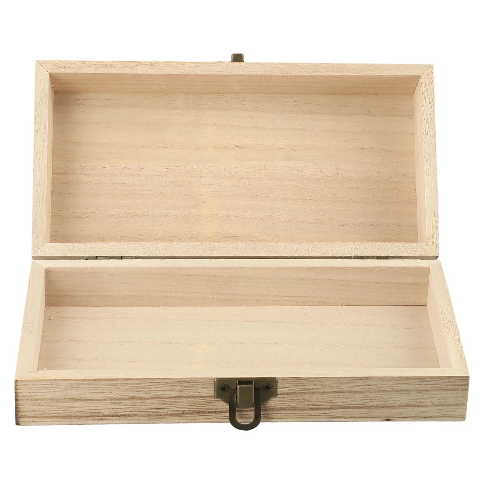 20*10*6 Cm Rectangular Durable Wooden Storage Box Retro Jewelry Box Gift Box Desktop Organizer Clamshell Container