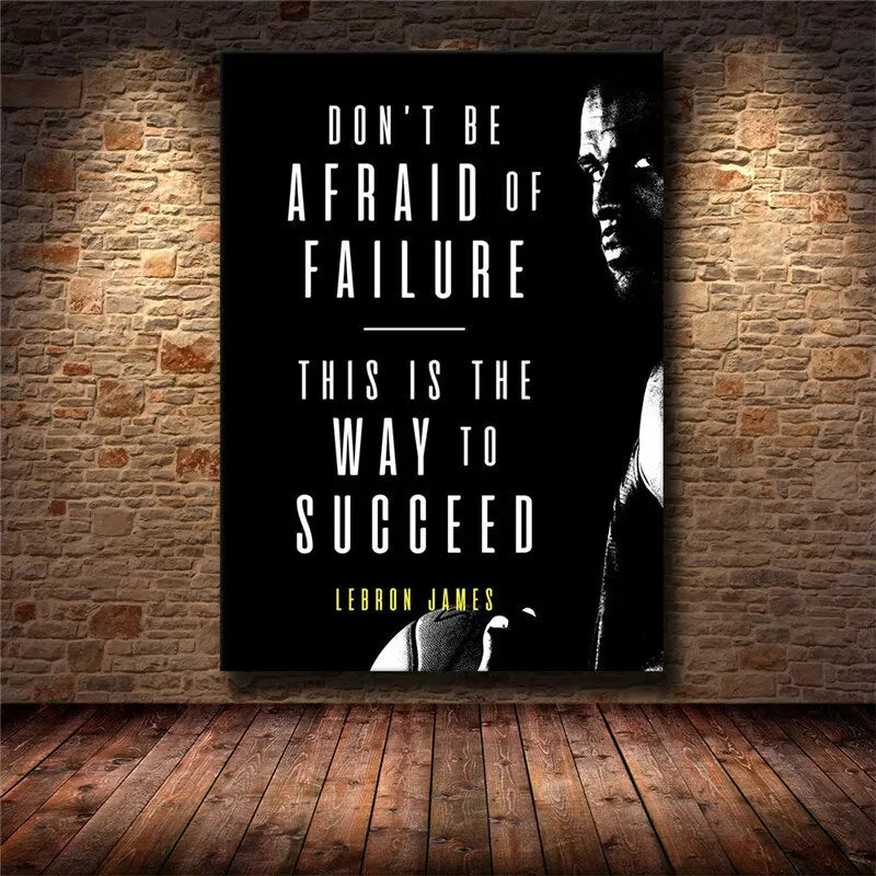 Inspirational Success Quote Canvas Art  Motivational HD Print Wall Art Poster for Living Room  Home Decor