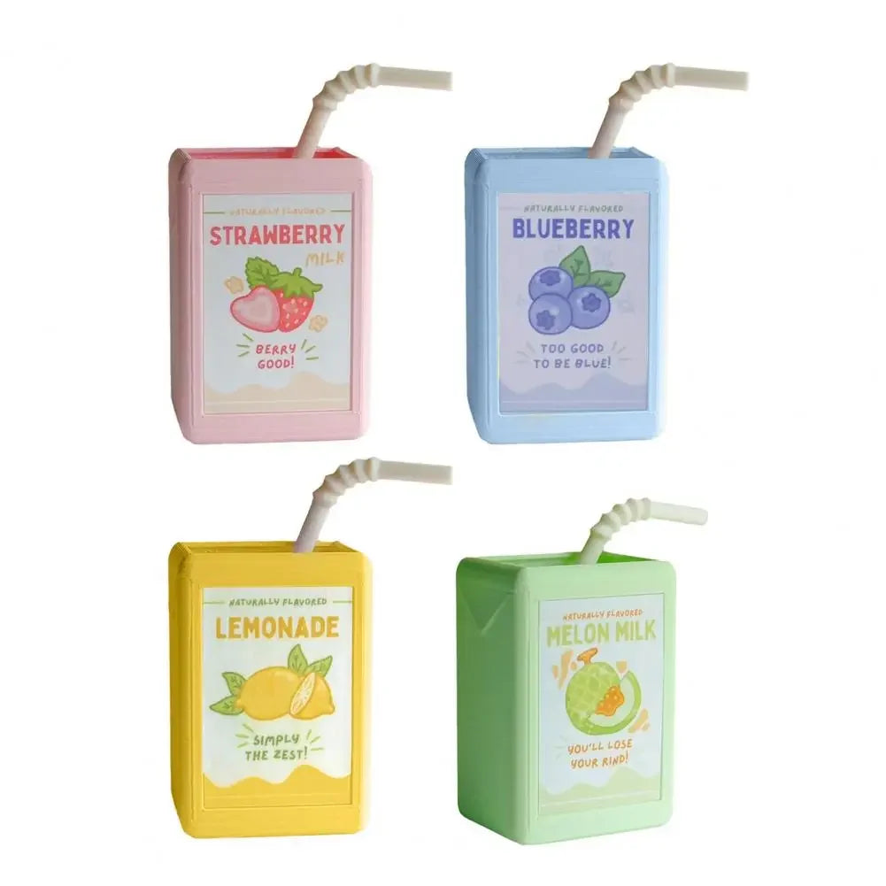 Cool Vase Milk Vase Cute Planter With Juice Box Design Good Decorative Effect For Pen Container Storage Box Floral Pot Decor