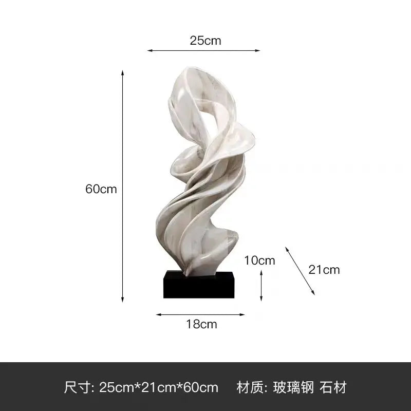 Home Decorations Modern Abstract Sculpture Ornaments Luxury Living Room Decor Accessories Handicrafts Floor Ceiling Art Decorati