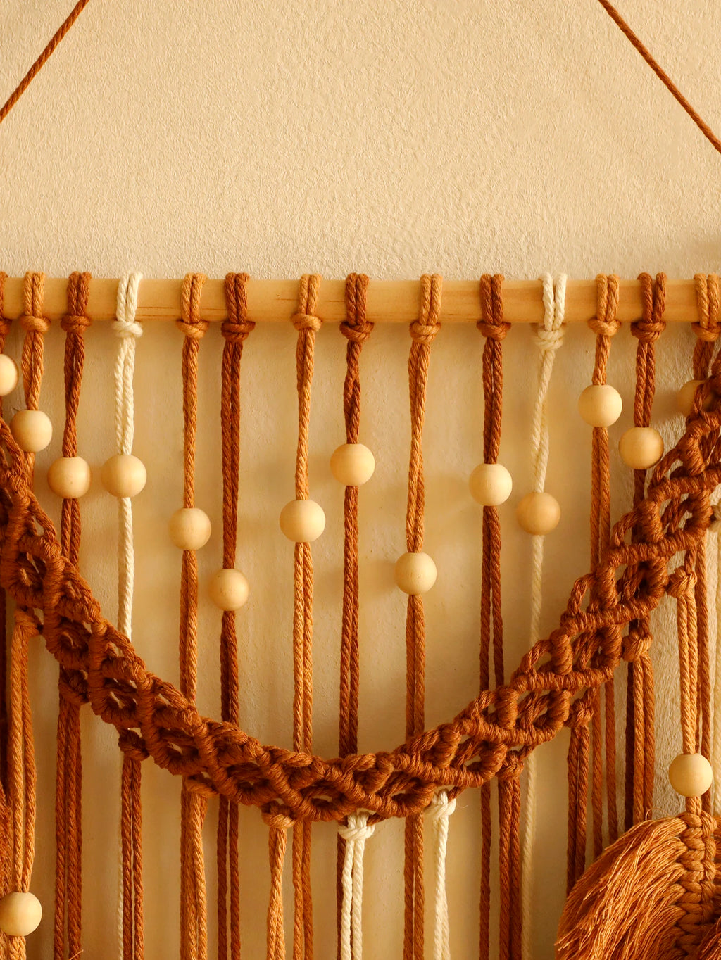 Leaf Macrame Tapestry Brown Green Wall Tapestry Boho Home Decoration Macrame Wall Hanging Home Living Room Decors Aesthetic Gift