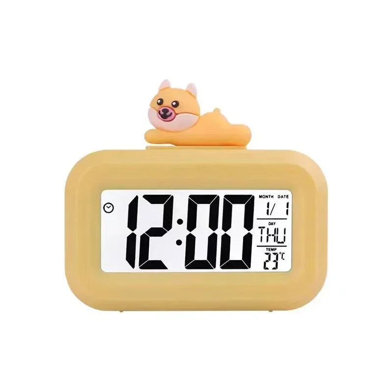 New Cartoon Music Stopwatch for Studying Time Management Date Countdown Timer Digital Table Clocks Reminder Desktop Alarm Clock