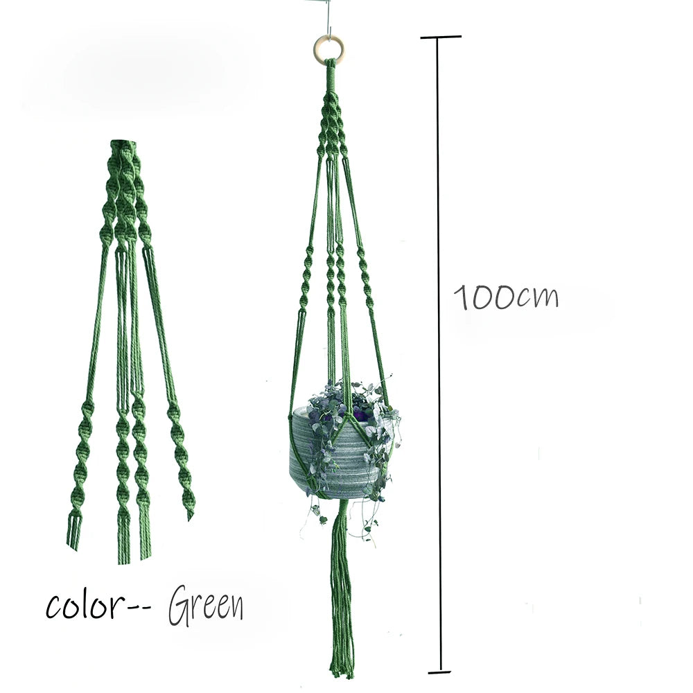 Hot sales macrame pot holder plant hanging for indoor window hanging for plant pot