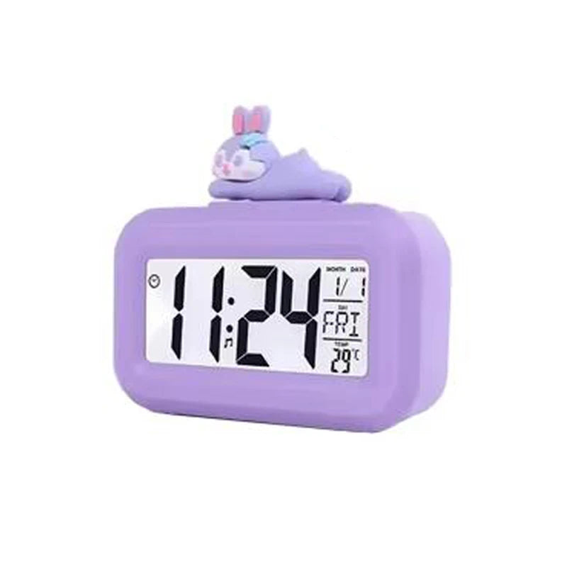 New Cartoon Music Stopwatch for Studying Time Management Date Countdown Timer Digital Table Clocks Reminder Desktop Alarm Clock