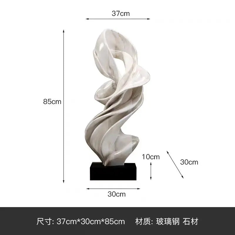Home Decorations Modern Abstract Sculpture Ornaments Luxury Living Room Decor Accessories Handicrafts Floor Ceiling Art Decorati