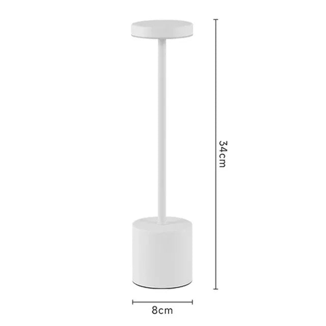 Simple LED Rechargeable Touch Metal Table Lamp Three Colors Bedside Creative Ambient Light Bar Outdoor Decoration Night Light