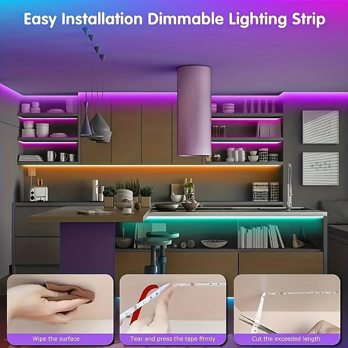 Led Lights for Room RGB Led Strip Color Changing RGB Tape Lights for Home Party Decoration TV Backlight Ribbon