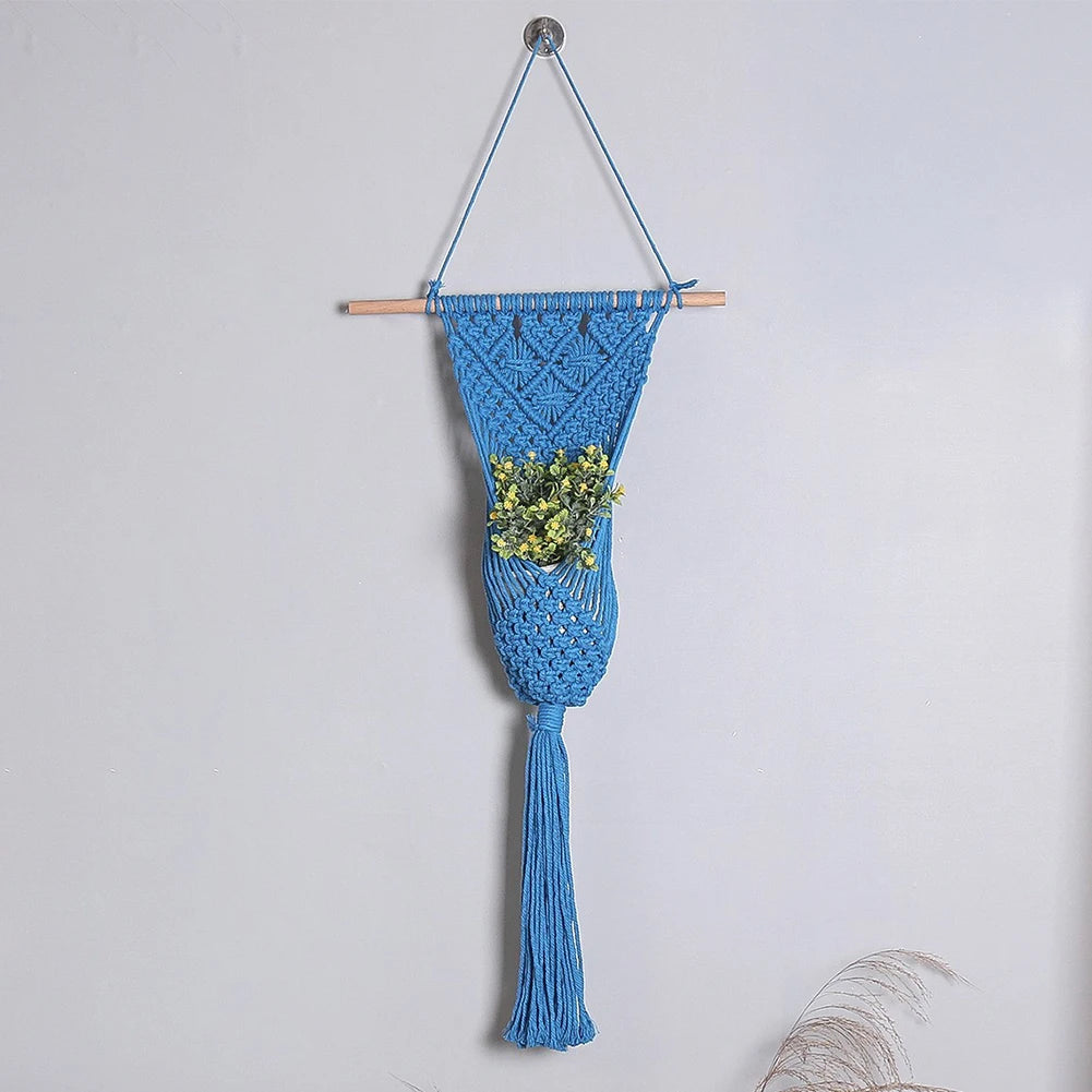 Macrame Woven Tapestry Bohemian Wall Hanging Tassel Fringe Tapestry Handmade Hanging Tassels Blanket for Bedroom Baby Nursery