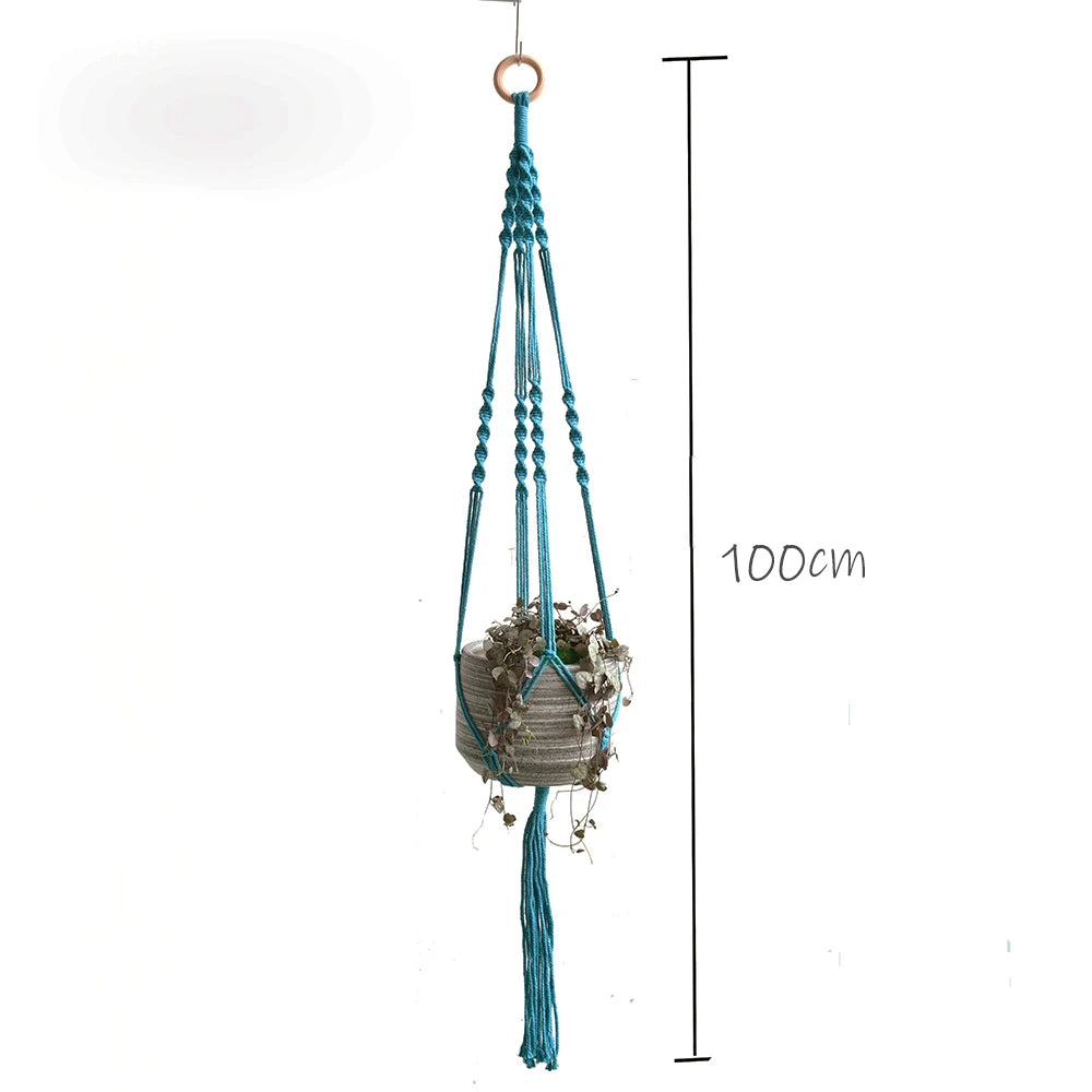 Hot sales macrame pot holder plant hanging for indoor window hanging for plant pot