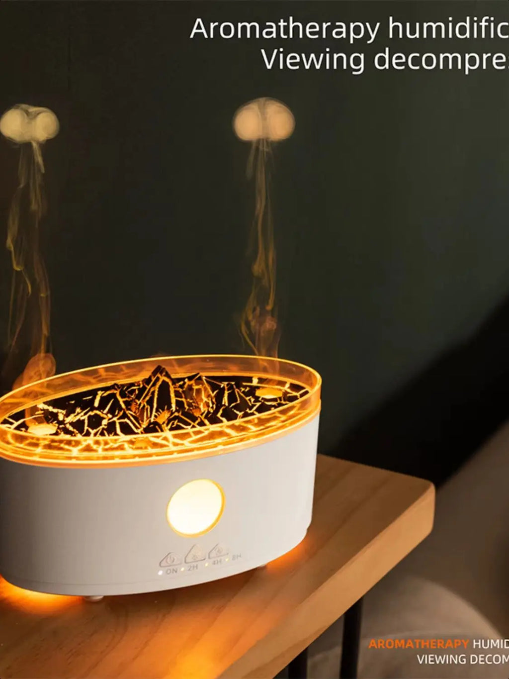 Rain Clouds  Diffuser Zen Raindrops Air Humidifier Essential Oil Diffuser  Desktop Ultrasonic Sprayer 3 Colors Lamp Difusor ml