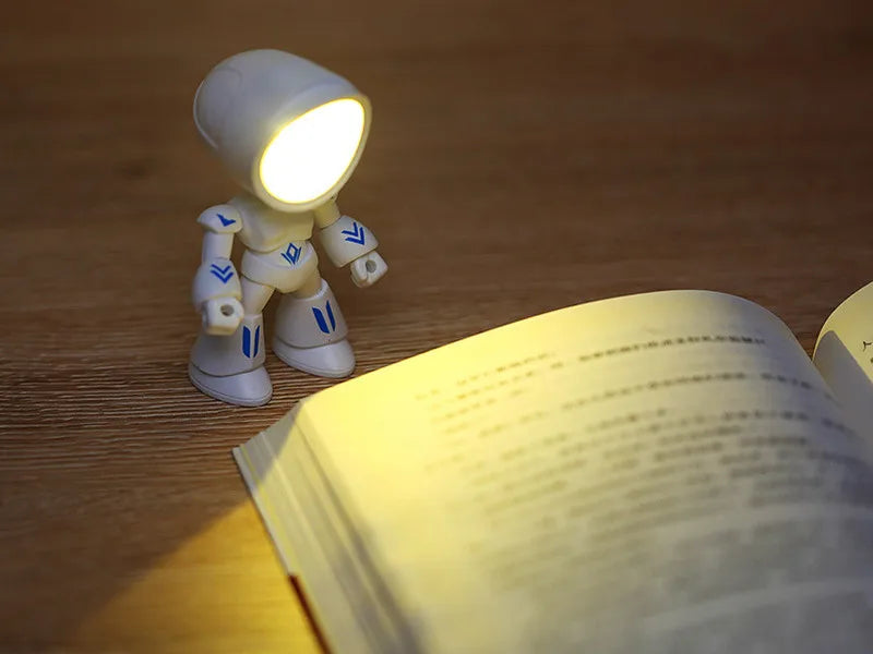 Mini Cute Cartoon Pet Table Lamp Folding Dimmiable Adjustable Angle AAA Battery Powered LED Night Light Eye Protection Lamp