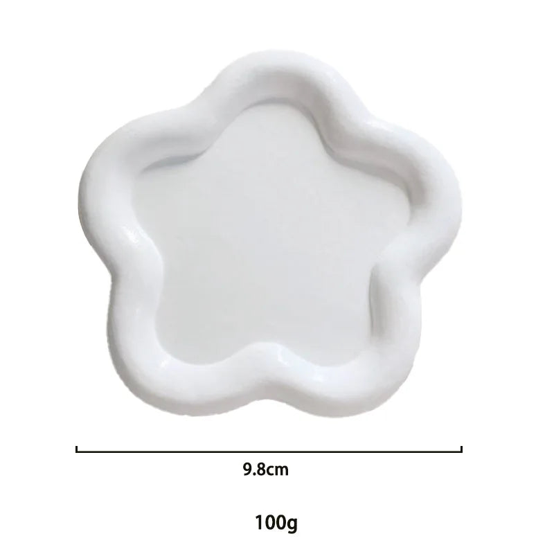 Creative Resin Trays Home Decor Jewelry Dish Heart Cloud Shape Storage Plate Organizer Watch Keys Holder Earrings Necklace Bowls