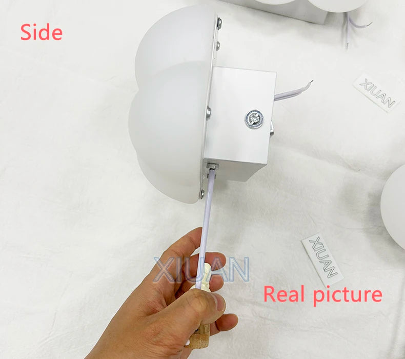 Monkey Light Cartoon Animal Wall Lamp White Cloud Sconce Nursery Room Night Light Children's Bedroom Bedside Lamp Eye Protection