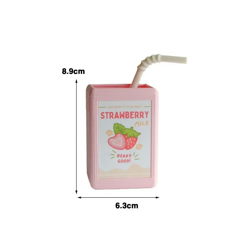 Cool Vase Milk Vase Cute Planter With Juice Box Design Good Decorative Effect For Pen Container Storage Box Floral Pot Decor