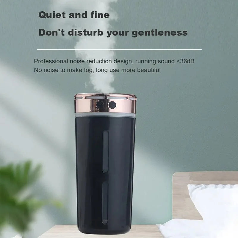 New 300ml Car Air Humidifier With Color Night Light Small Silent Humidifier Air Freshener Home Aroma Machine Fragrance diffuser
