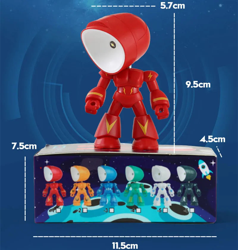 Mini Cute Cartoon Pet Table Lamp Folding Dimmiable Adjustable Angle AAA Battery Powered LED Night Light Eye Protection Lamp